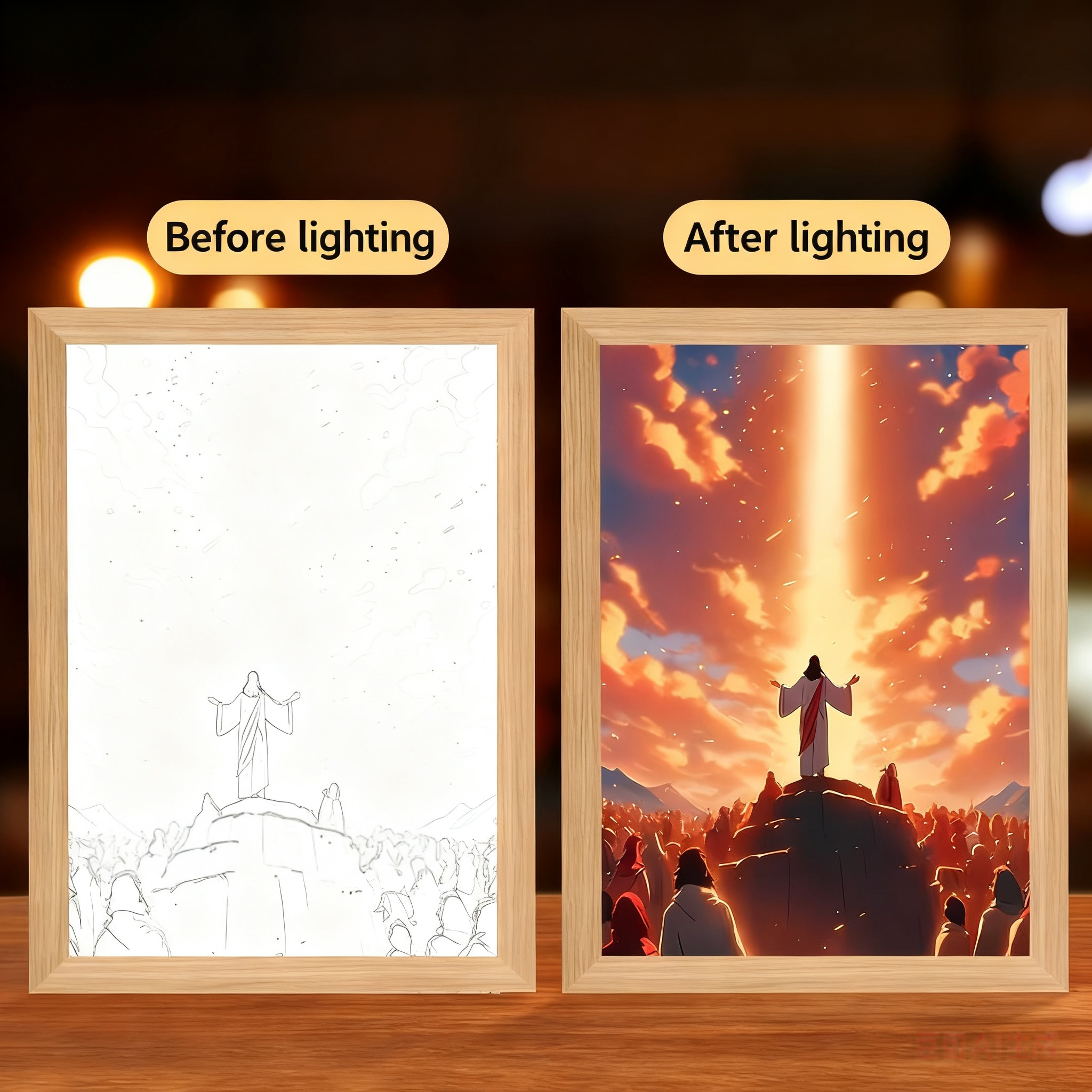 God-Inspired Creative DIY Light-Up Flower Glowing Ornament