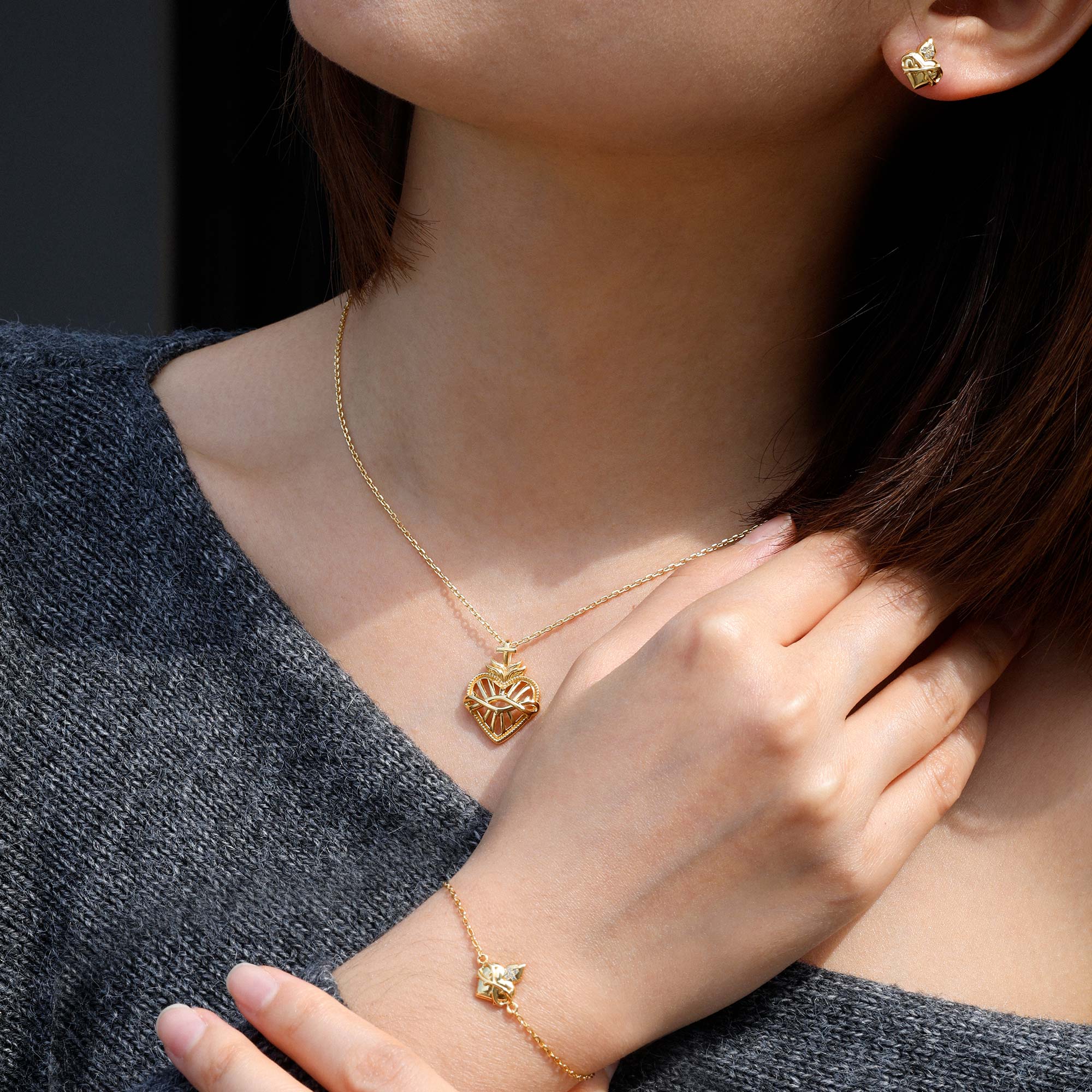 Sacred Heart Flame Bracelet