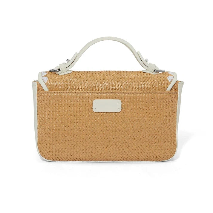 He is Not Here He Is Risen Print Christian Faith Straw Baguette Crossbody Bag