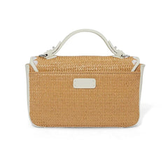 He is Not Here He Is Risen Print Christian Faith Straw Baguette Crossbody Bag