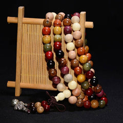 Faith Nova  108 Beads Wenge Wood Mala Blessing Meditation Bracelet