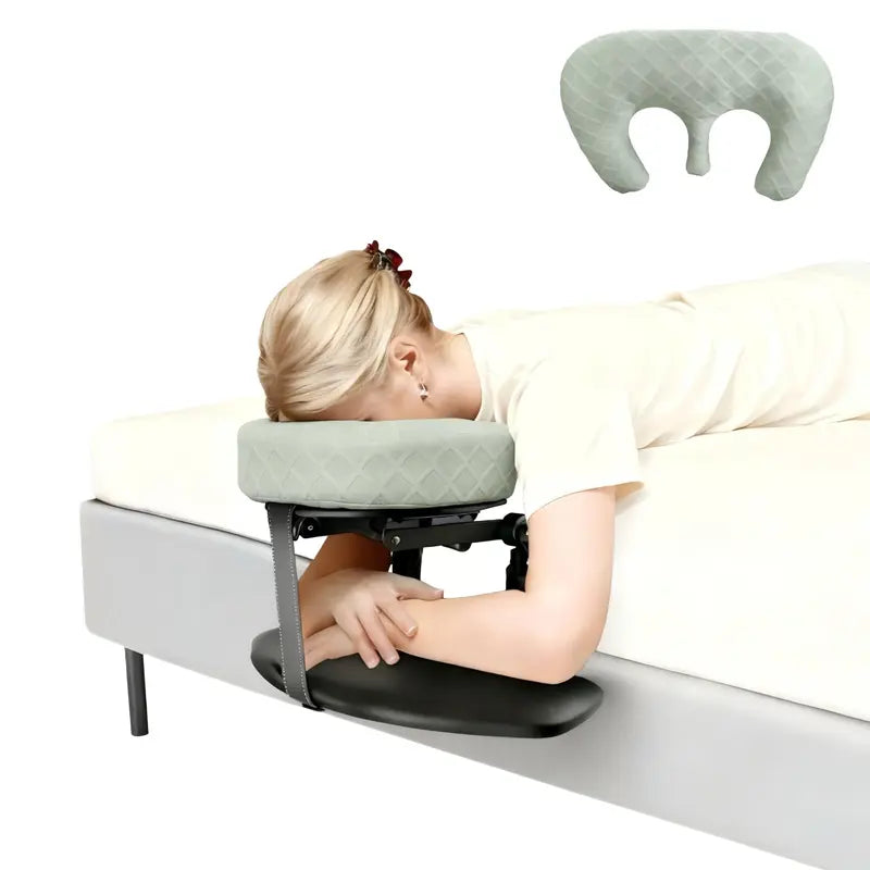 Massage headrest for bed