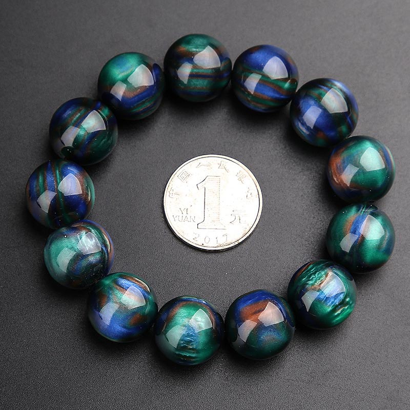 Faith Nova Colorful Sea Willow Mala Positive Bracelet Ring