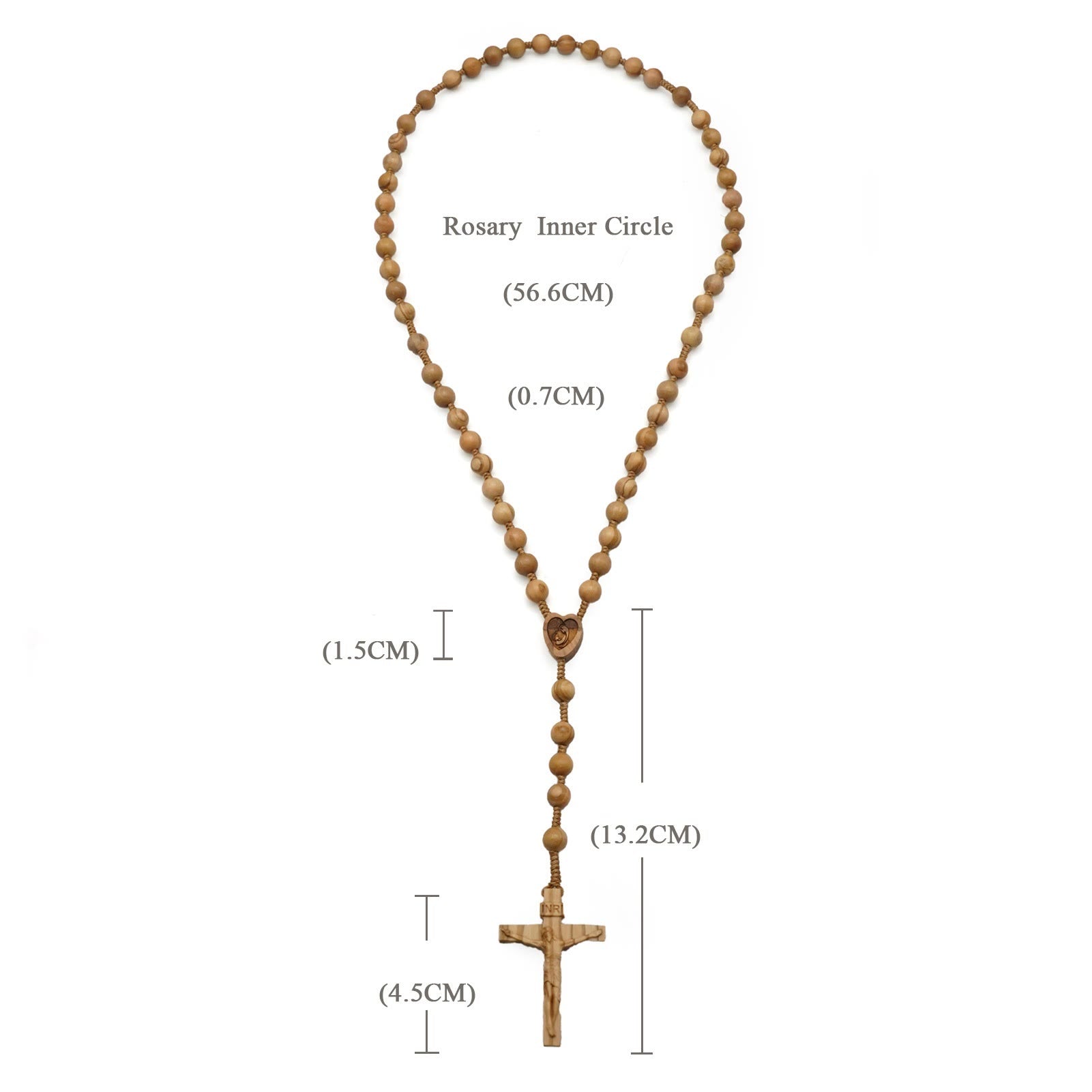 Handmade Olive Wood Quality Praying Rosary