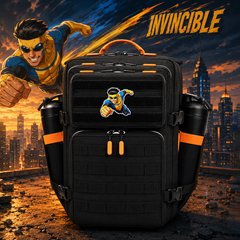 Invincible Patch EDC Performance Backpack 35L / 45L - Black Orange