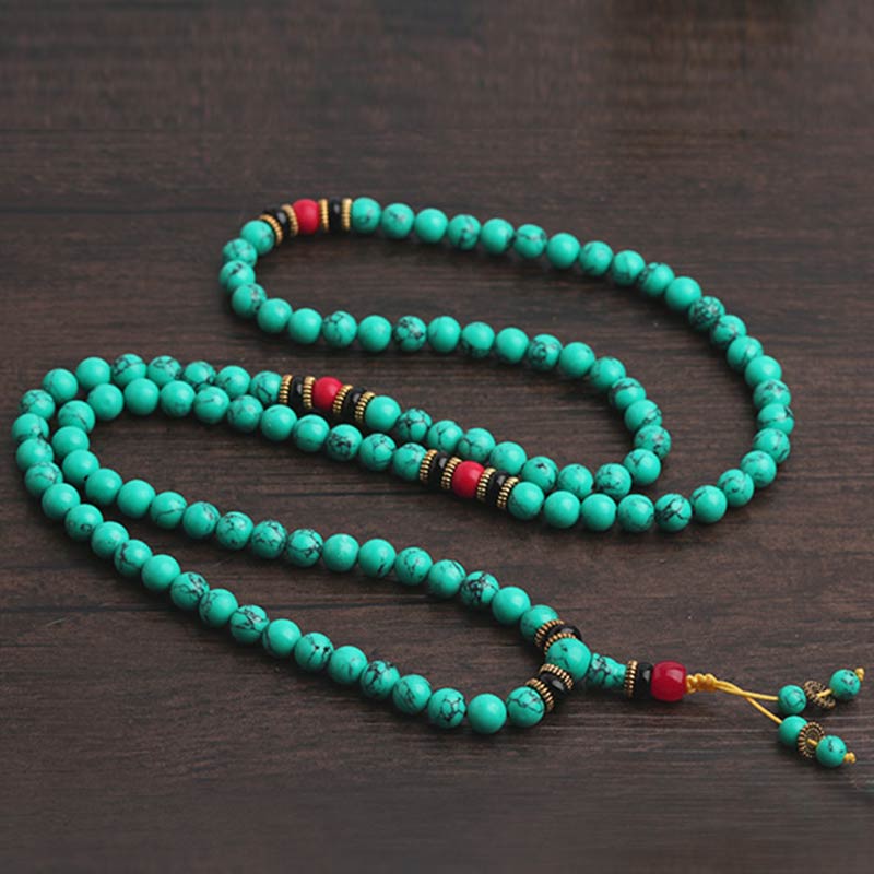 Faith Nova Tibetan Turquoise Healing Mala Bracelet
