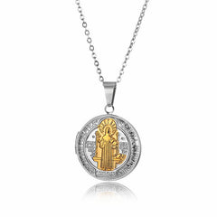 Classic St. Benedict Pendant Titanium Necklace