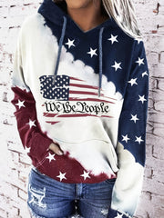 Women's American Pride Hoodie - Soft, Casual, Long Sleeve with Kangaroo Pocket