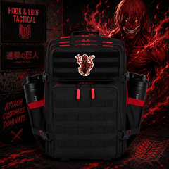 AOT Anime Patch EDC Performance Backpack 35L / 45L - Black Red