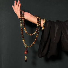 Faith Nova 108 Mala Beads Bodhi Seed Peace Wisdom Bracelet Wrist Mala Pocket Mala