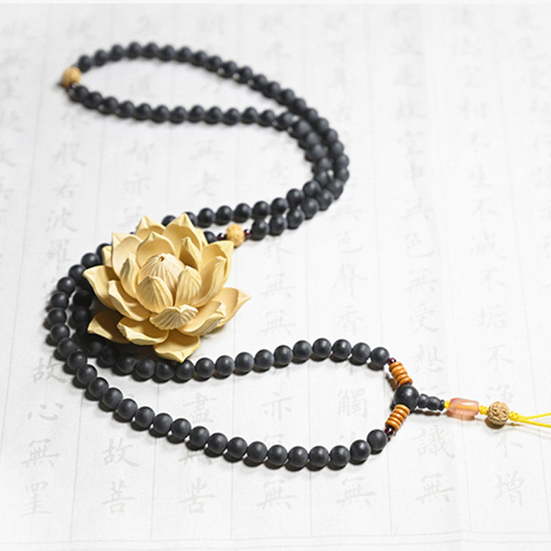 Faith Nova Tibetan Mala Cypress Bodhi Seed Red Agate Healing Bracelet