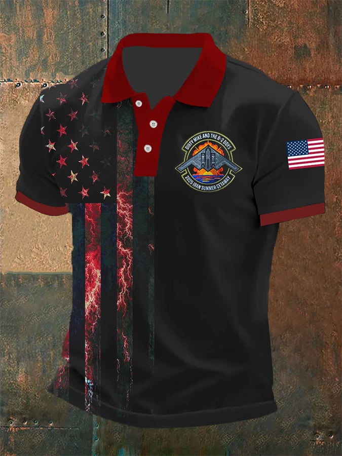 Men's Dirty Mike & The B-2 Boys Iran Summer Getaway B-2 Spirit Polo