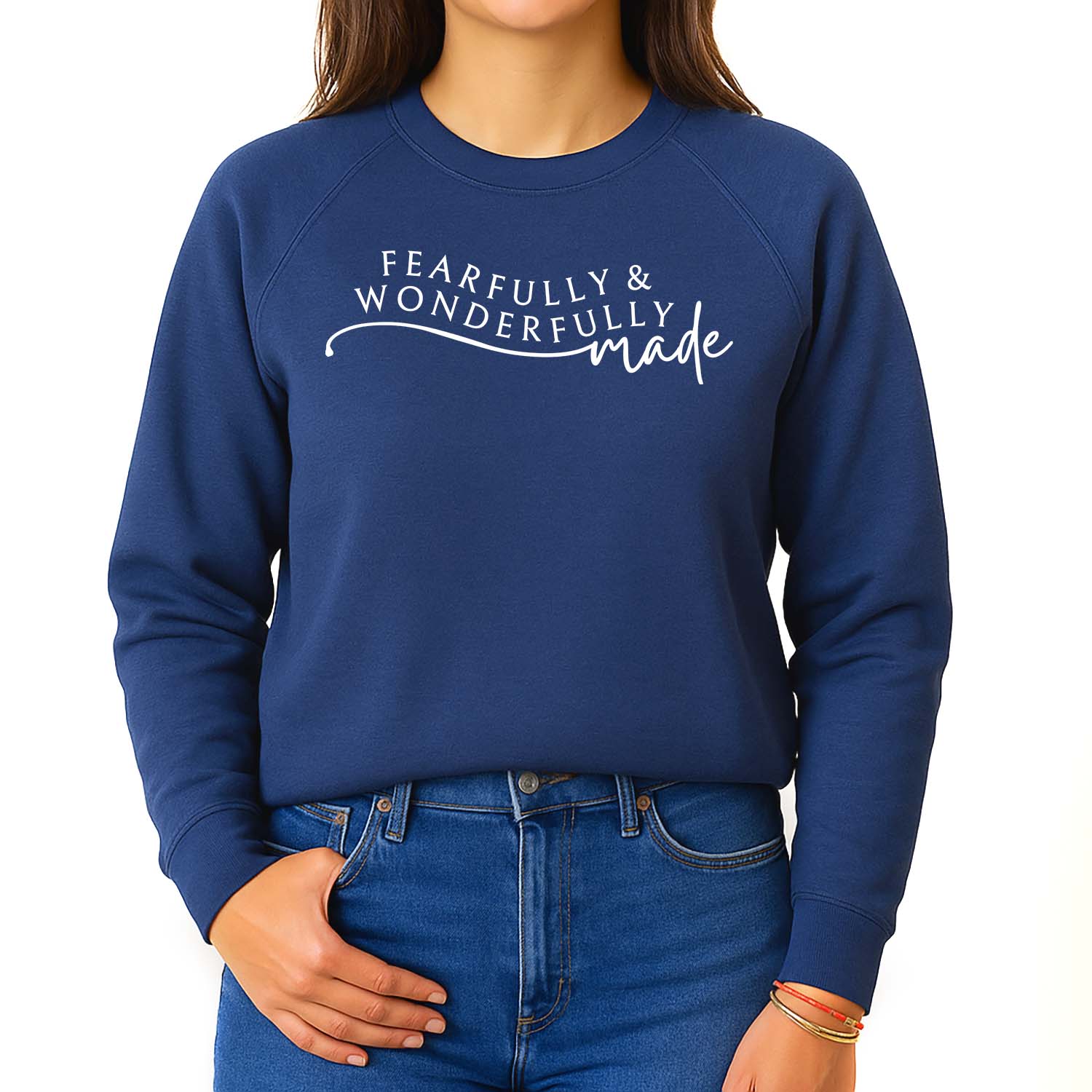 Fearfully And Wonderfully Made Premium Fleece Sweatshirt