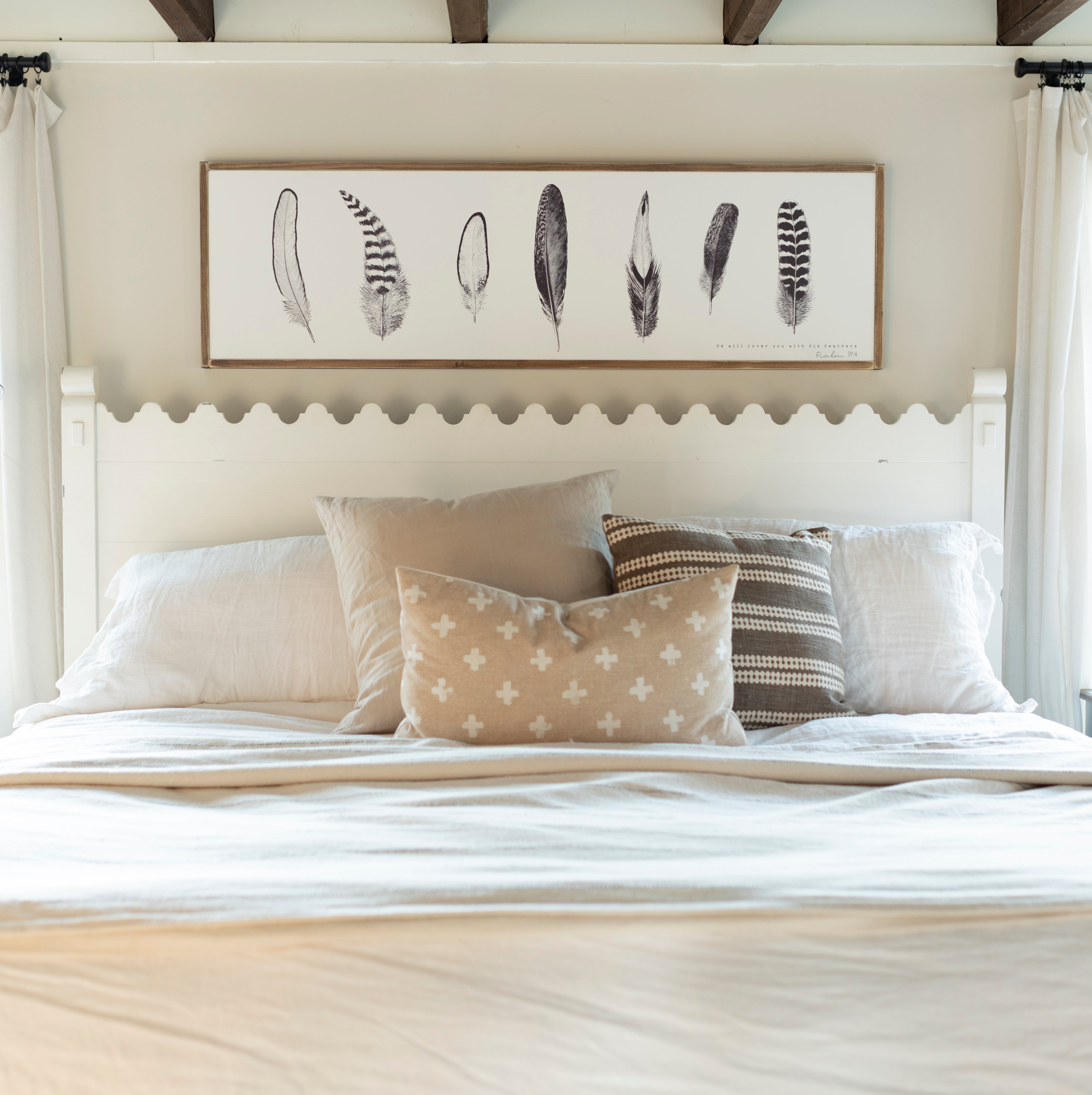 He Will Cover You With His Feathers | Long Landscape Art