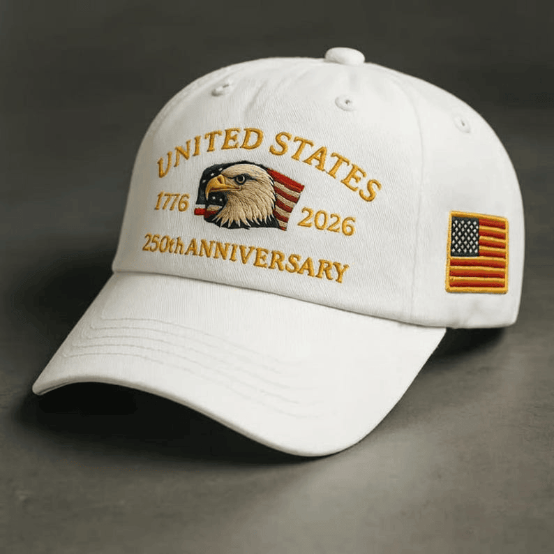 Embroidery USA 250th Anniversary Commemorative Cap
