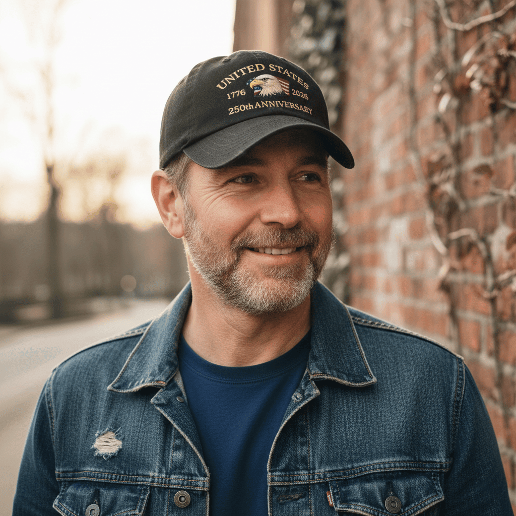 Embroidery USA 250th Anniversary Commemorative Cap