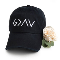 God Is Greater Distressed Hat