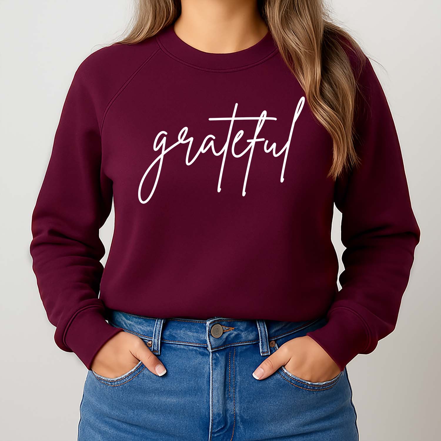 Grateful Premium Fleece Sweatshirt