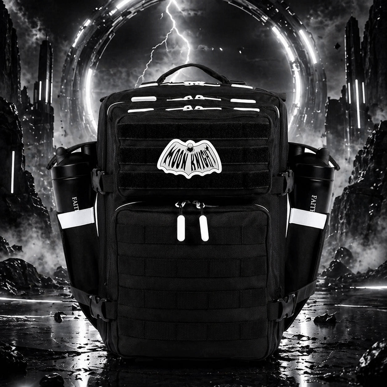 Hero Patch EDC Performance Backpack 35L / 45L - Black White