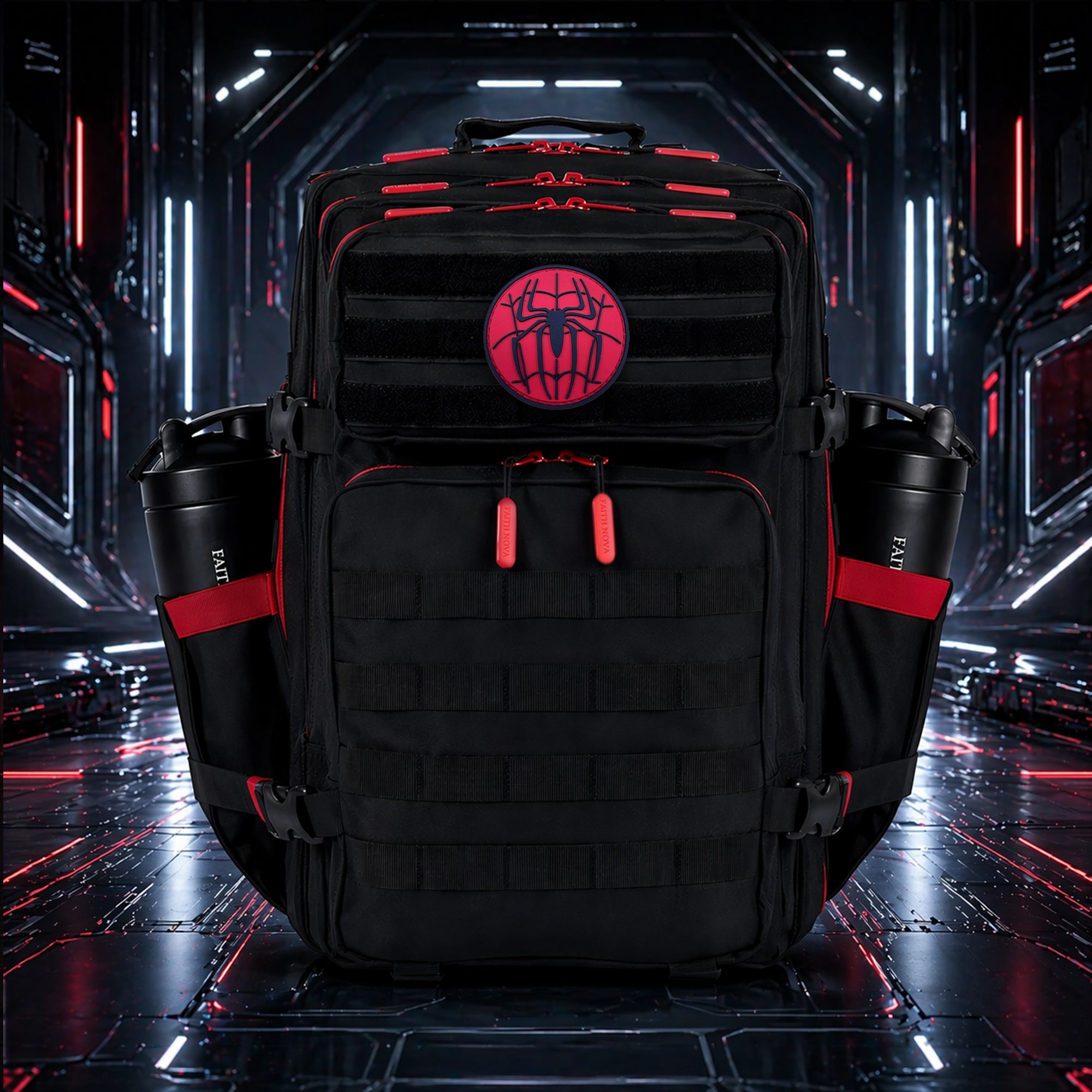 Hero Patch EDC Performance Backpack 35L / 45L - Black Red