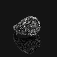 Agnus Dei Sterling Silver Ring – Sacred Lamb of God Ecclesiastical Design