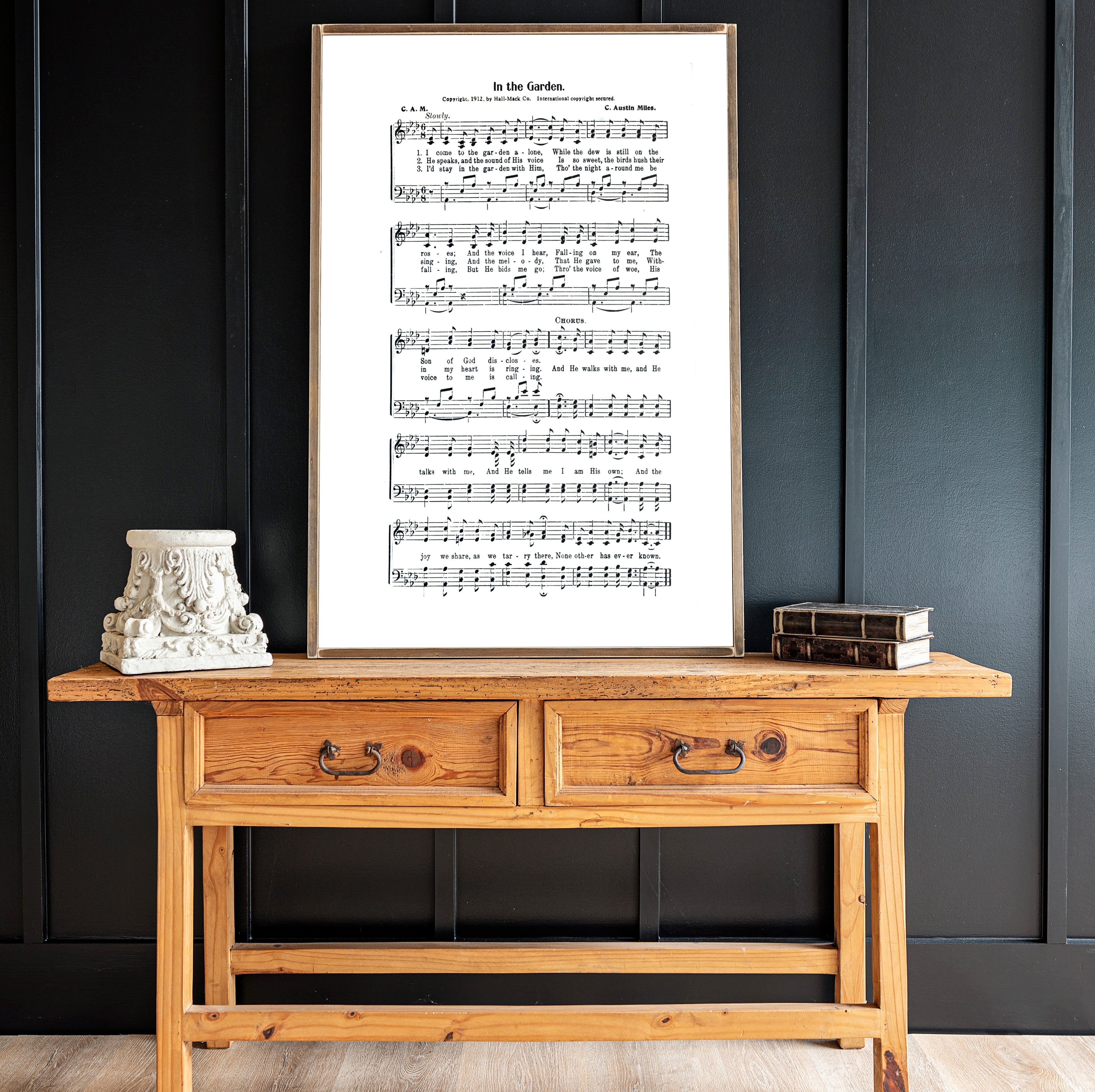 In The Garden Hymn | Framed Wooden Art