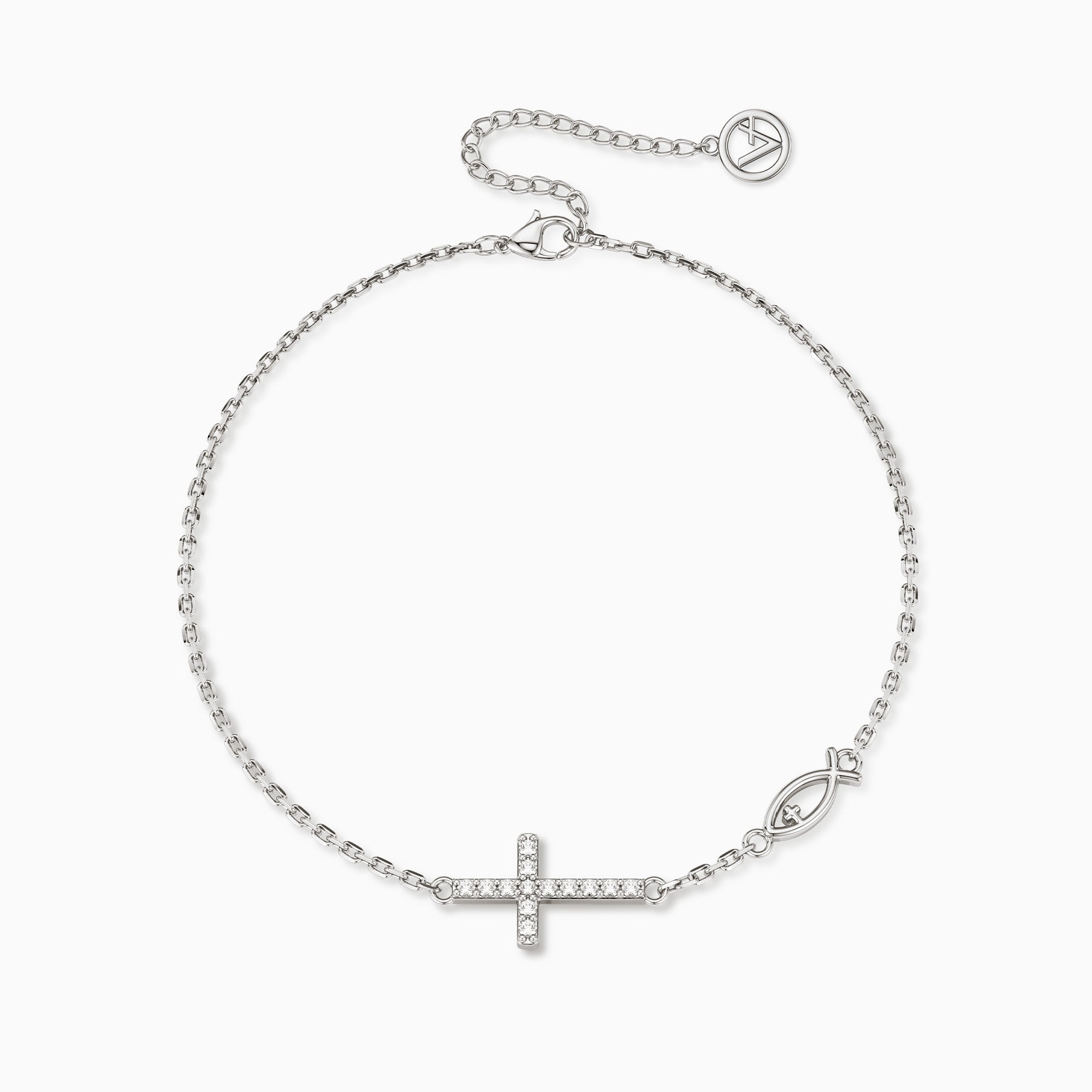 Pray Cross Jesus Fish Bracelet