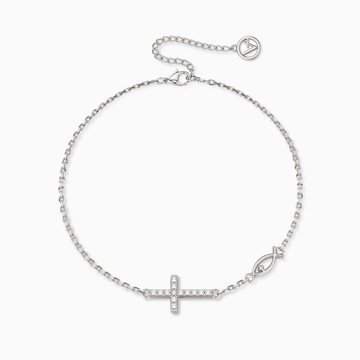 Pray Cross Jesus Fish Bracelet