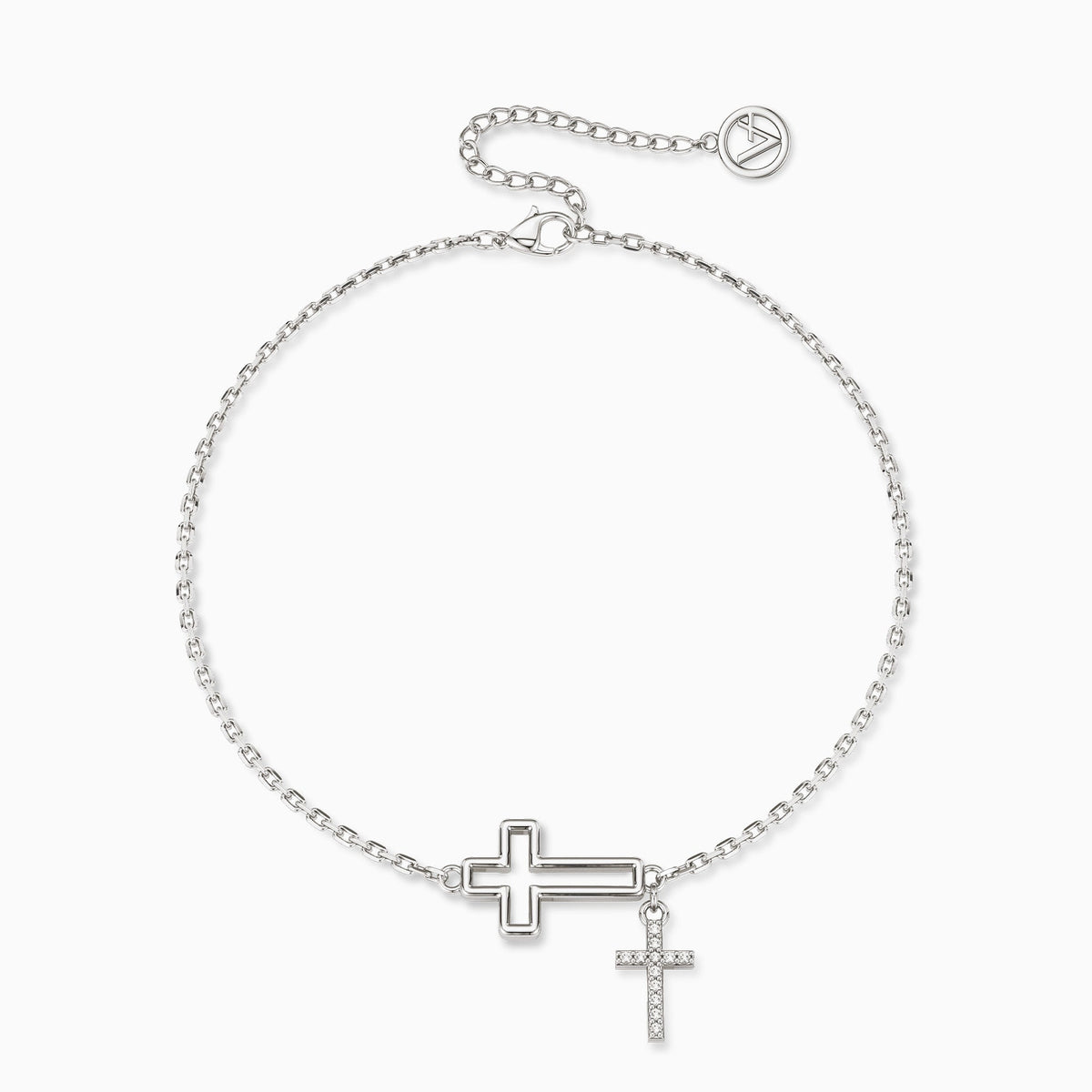 Cutout Double Cross Bracelet