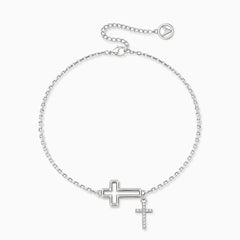 Cutout Double Cross Bracelet