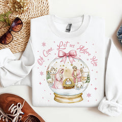 Oh Come Let Us Adore Him Sweatshirt
