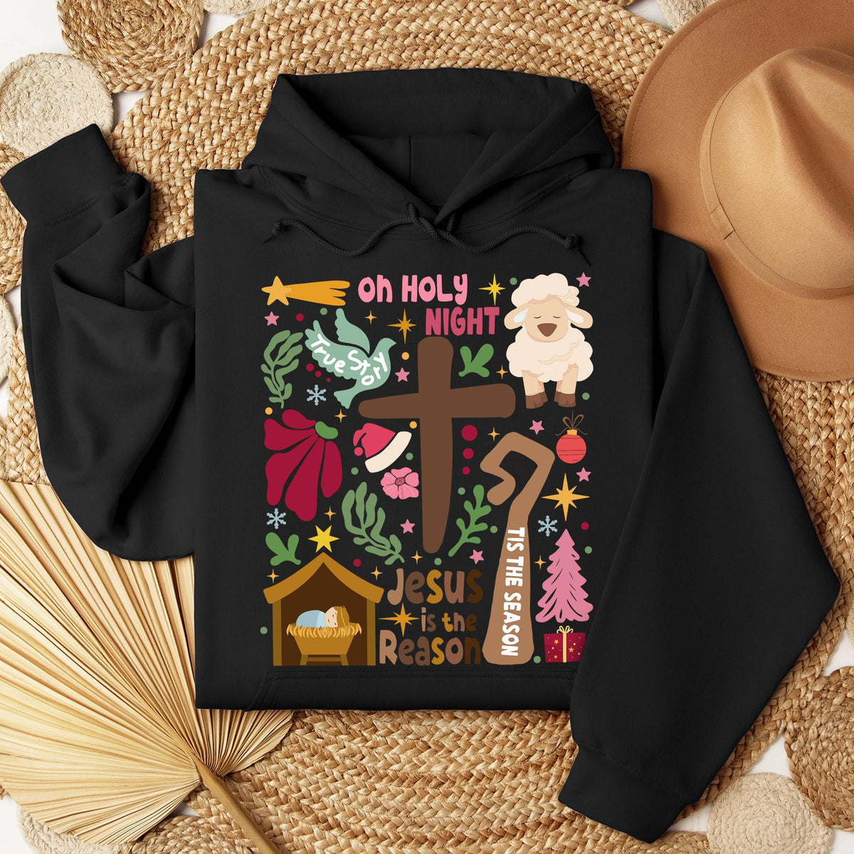 Oh Holy Night Christmas , Jesus is the reason Sweatshirt