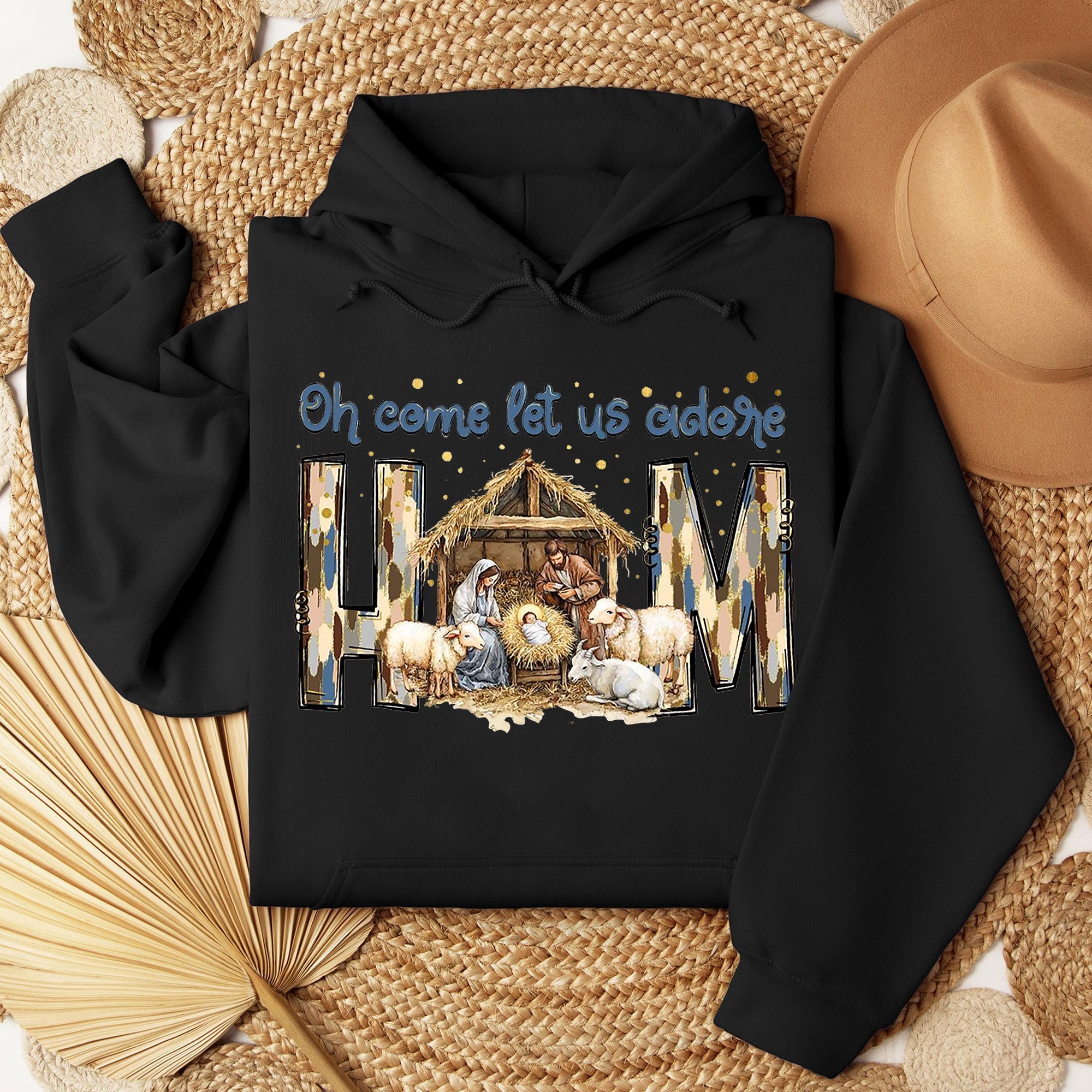 Oh Come Let Us Adore Him Sweatshirt