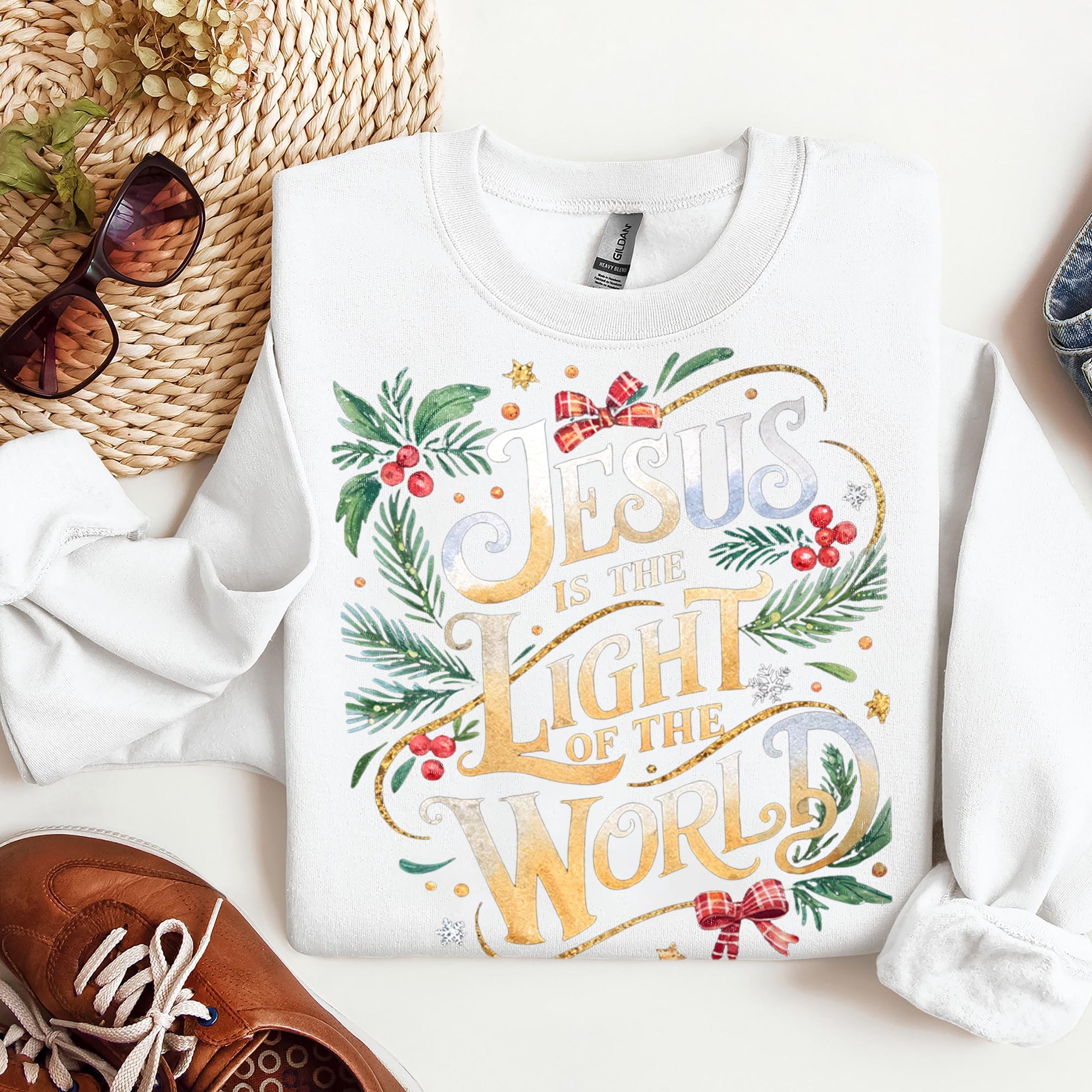 Jesus Light of the World Coquette Sweatshirt
