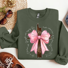 Jesus Coquette Bow Sweatshirt