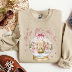 Oh Come Let Us Adore Him Sweatshirt