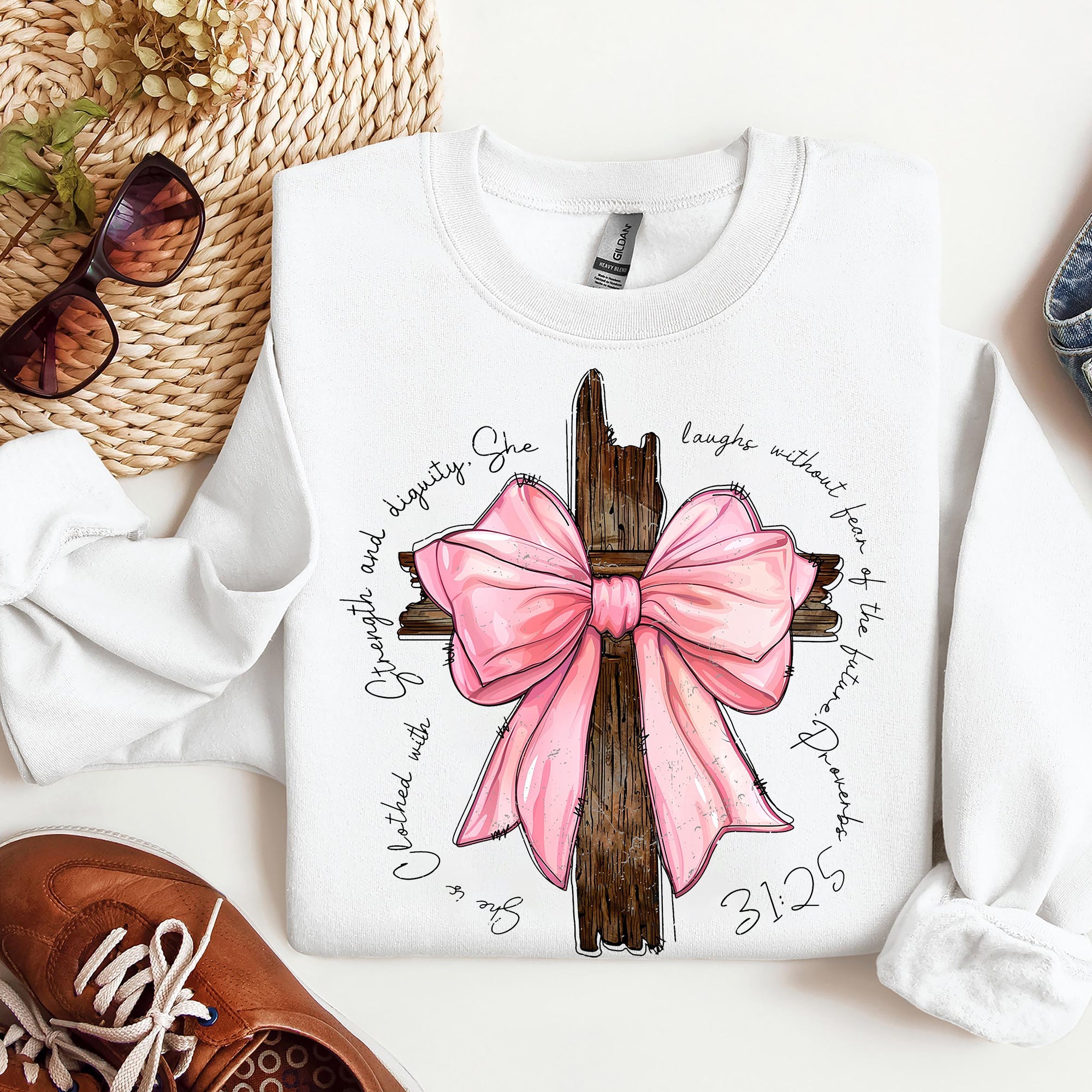 Jesus Coquette Bow Sweatshirt