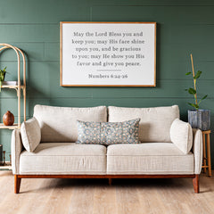 May The Lord Bless You and Keep You | Framed Wooden Art - Horizontal