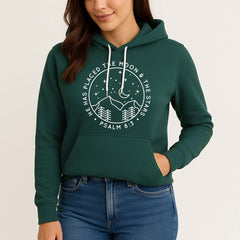 Moon And Stars Premium Fleece Hoodie