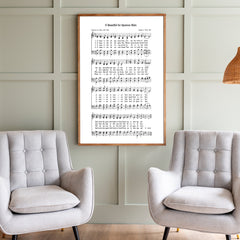 O Beautiful For Spacious Skies Hymn | Framed Wooden Art