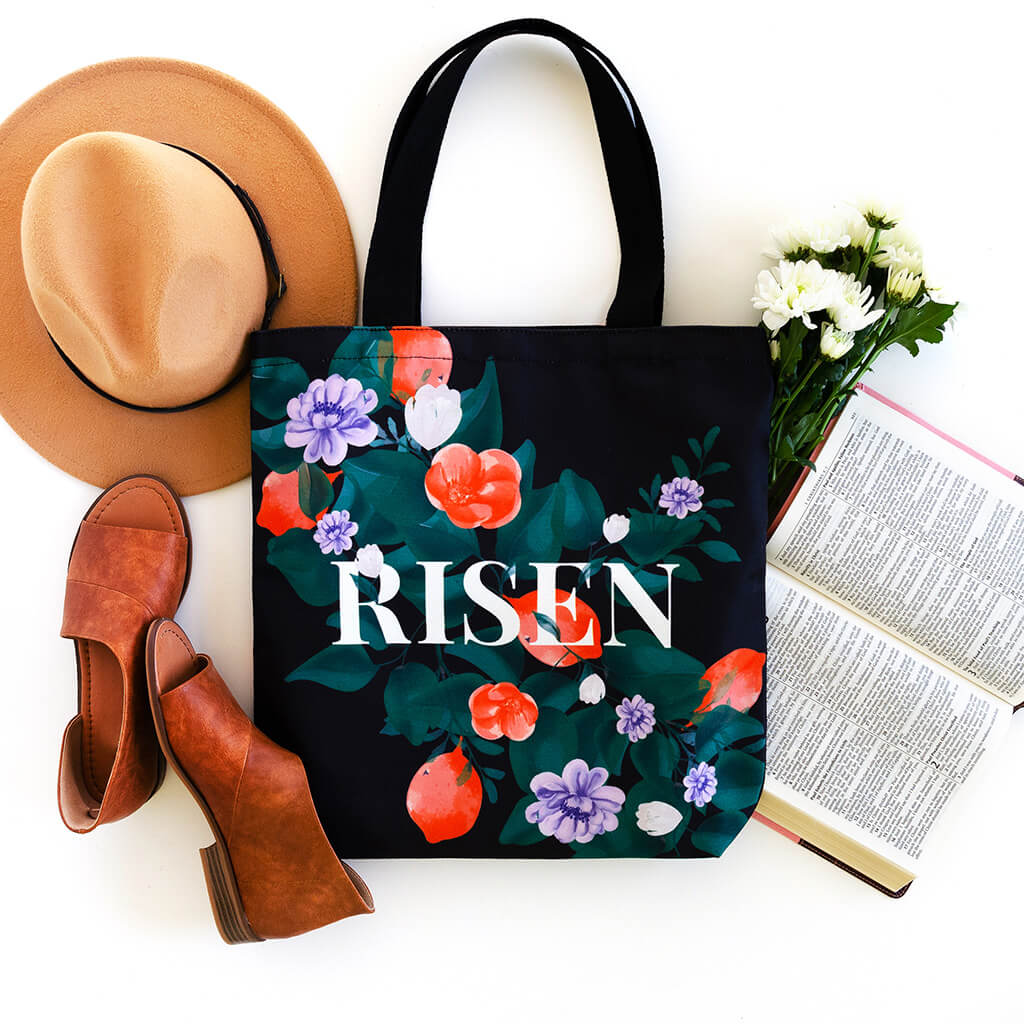 Risen Canvas Tote Bag