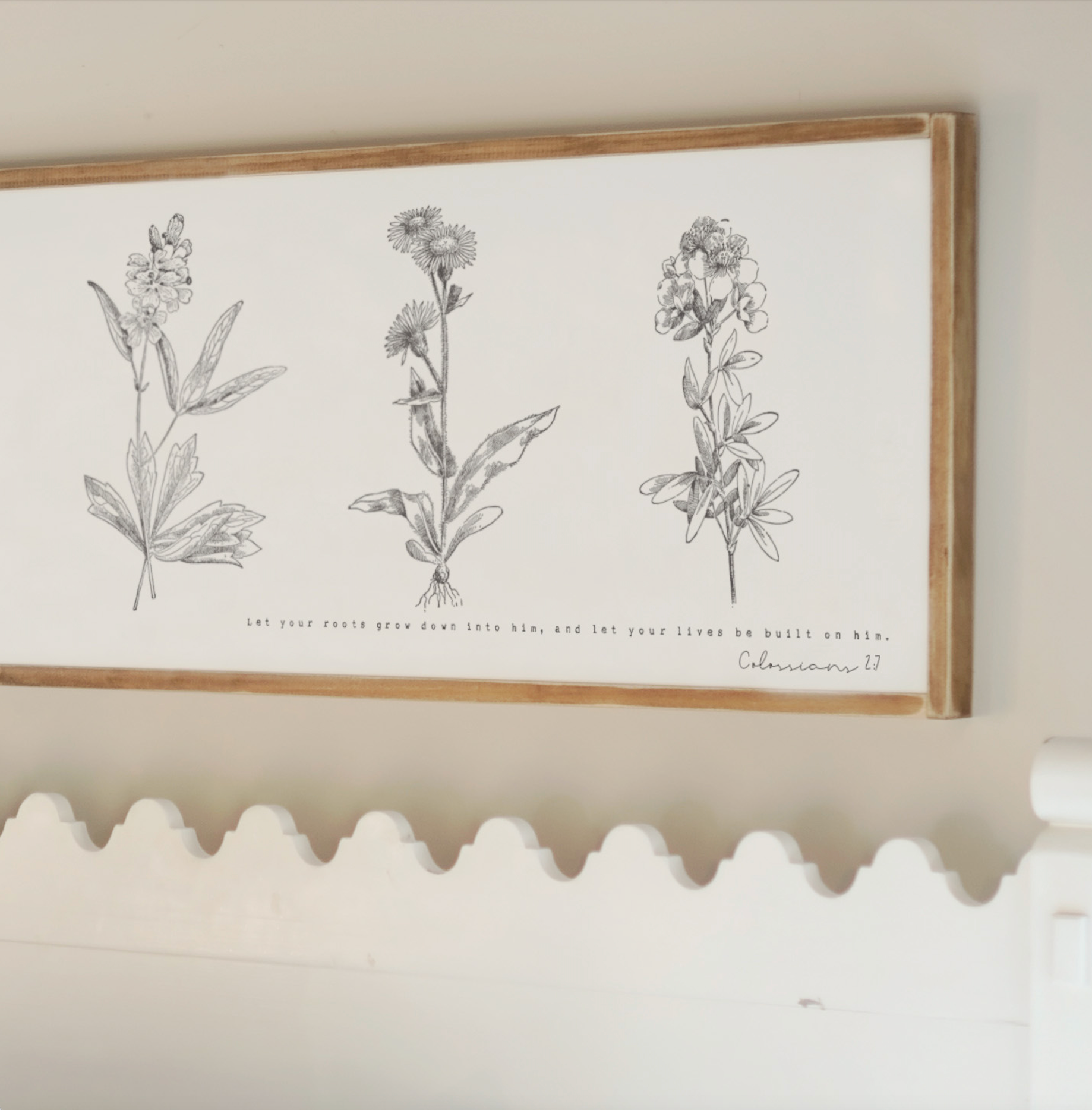 Roots Grown Down | Long Landscape Art