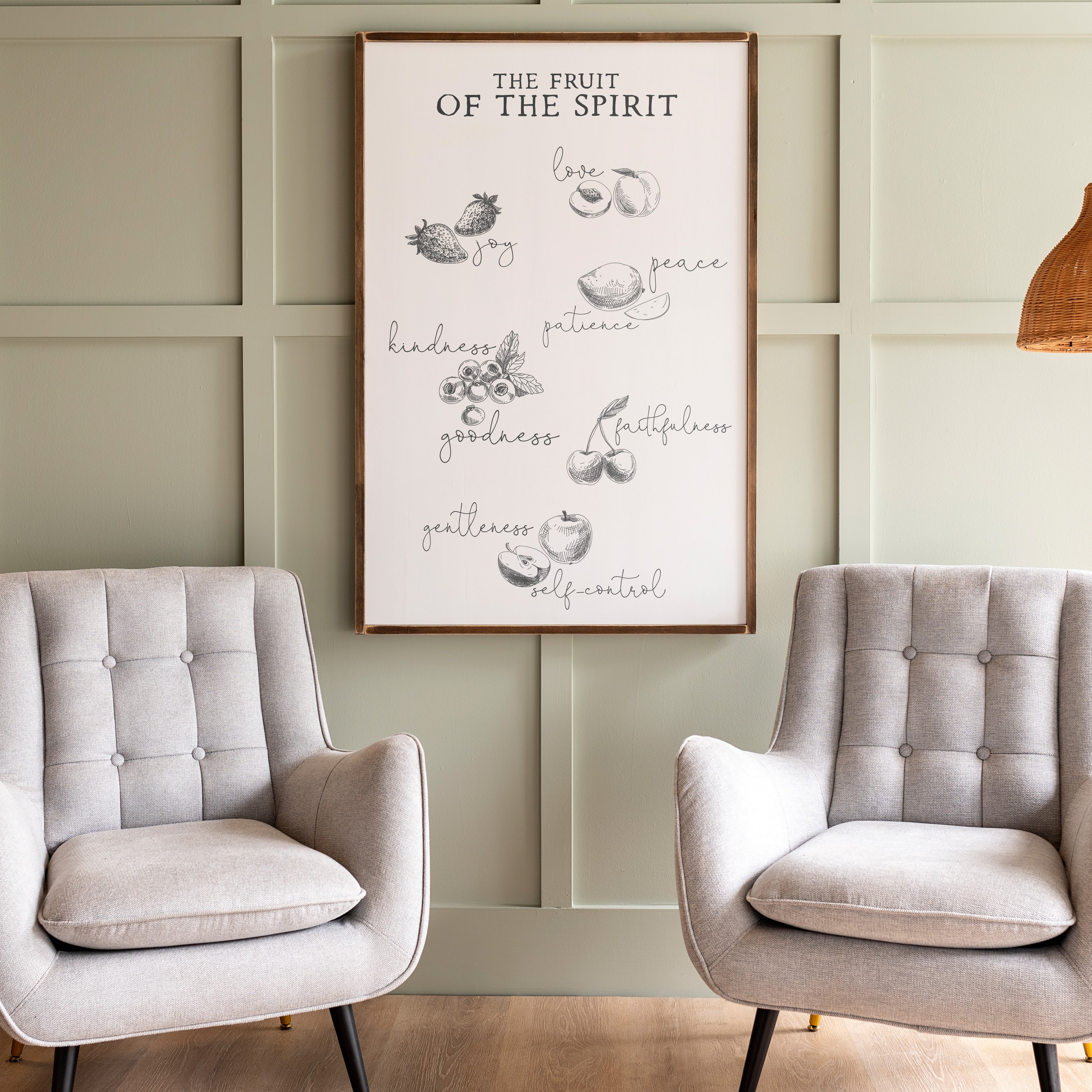 Fruit Of The Spirit | Framed Wooden Art