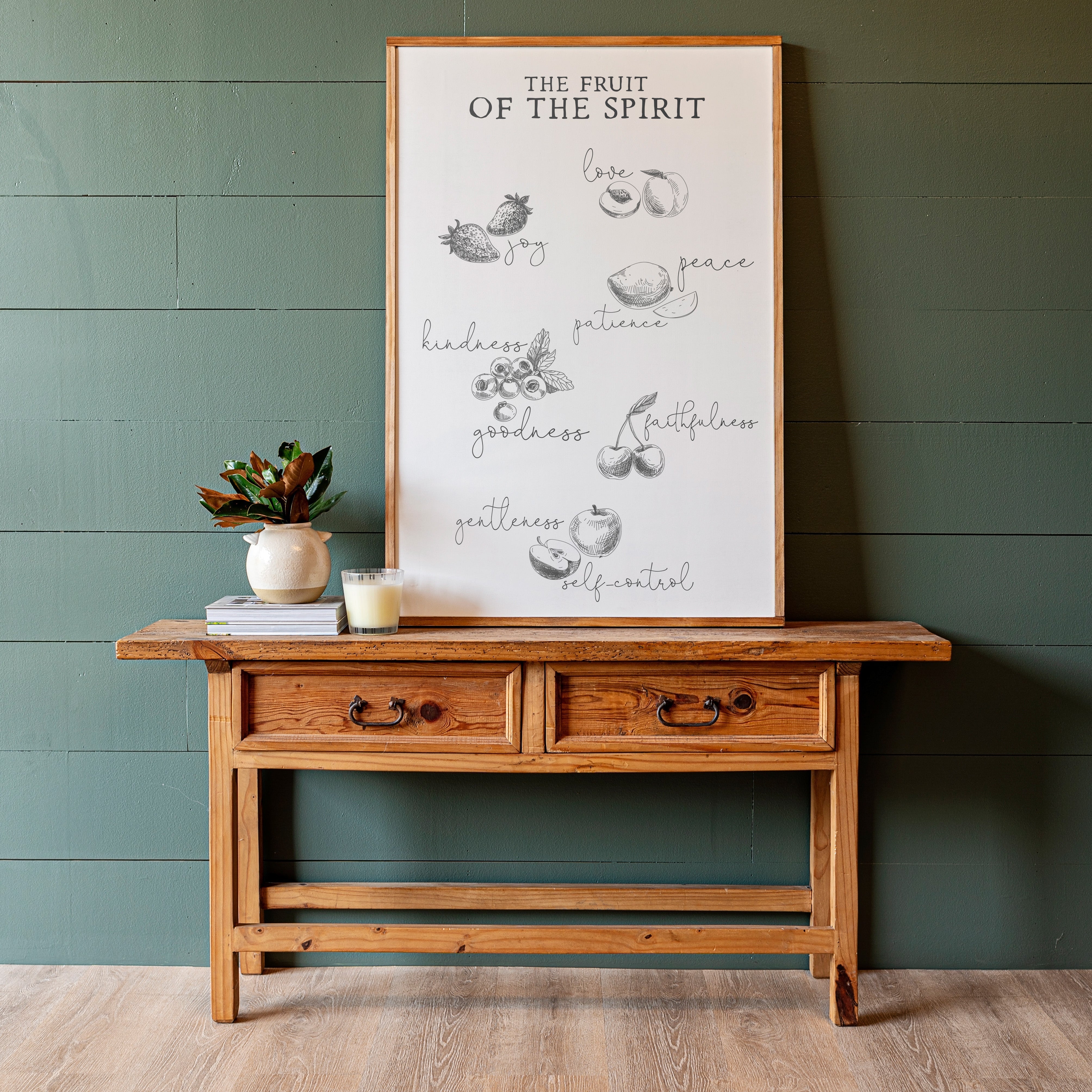 Fruit Of The Spirit | Framed Wooden Art