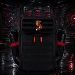 I love you three thousand Protector Hero Patch EDC Performance Backpack 35L / 45L - Black Red