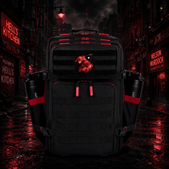 lawyer. Hero Patch EDC Performance Backpack 35L / 45L - Black Red