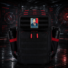 I love you three thousand Protector Hero Patch EDC Performance Backpack 35L / 45L - Black Red