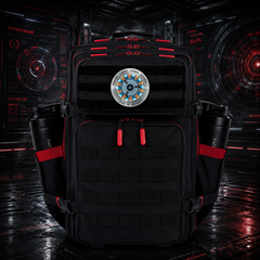 I love you three thousand Protector Hero Patch EDC Performance Backpack 35L / 45L - Black Red