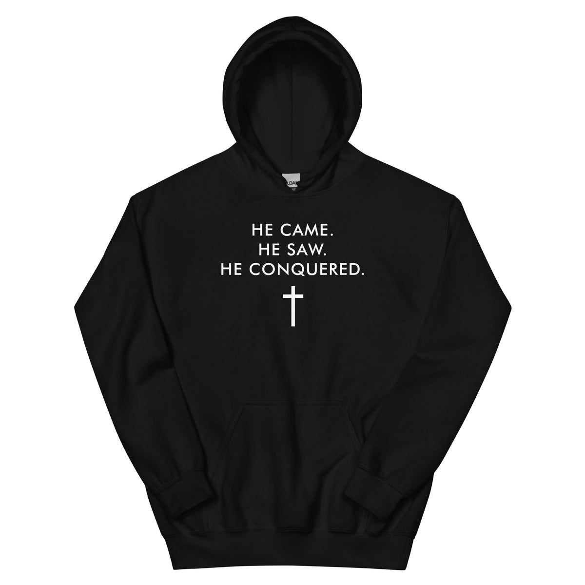 He Came He Saw He Conquered Christian Hoodie