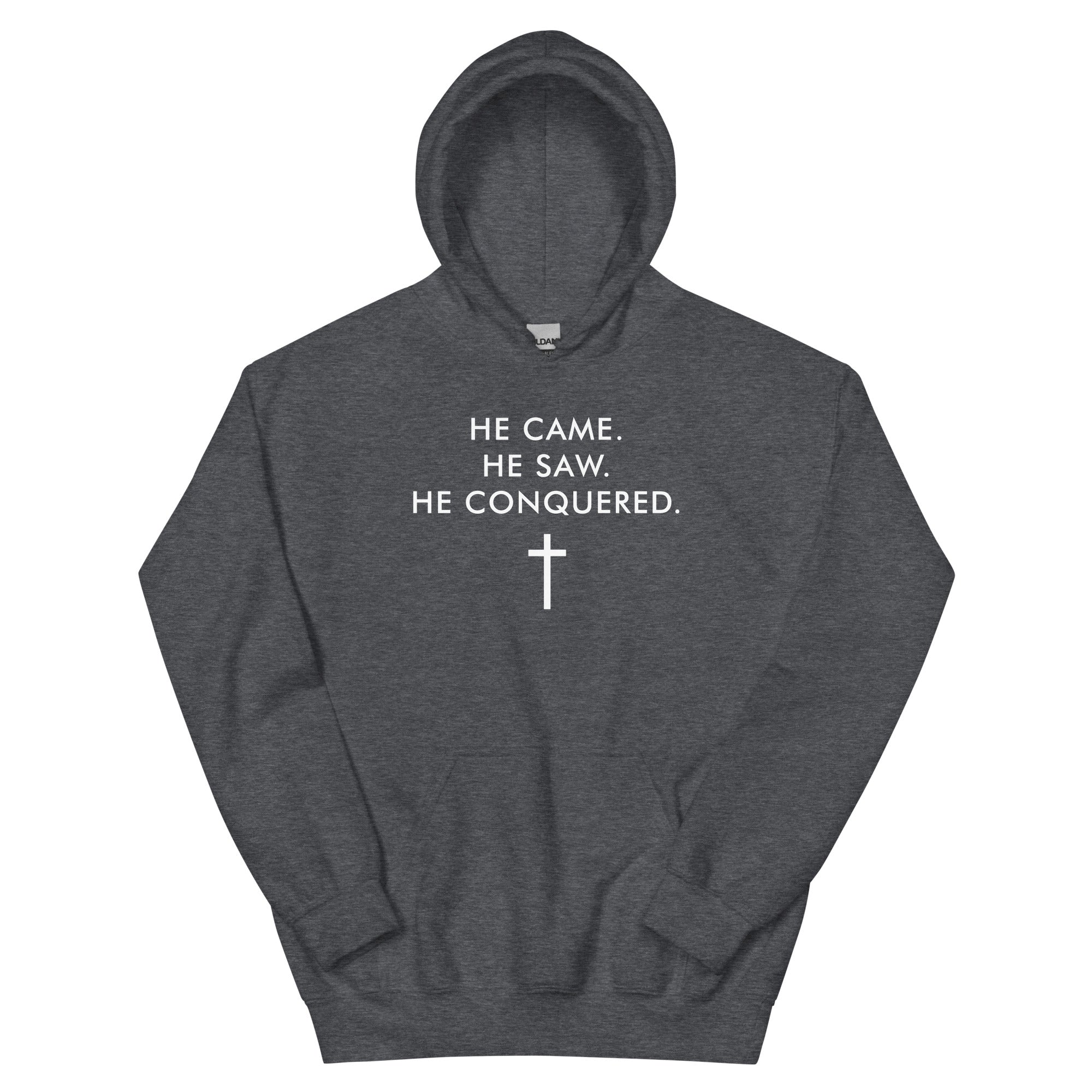 He Came He Saw He Conquered Christian Hoodie